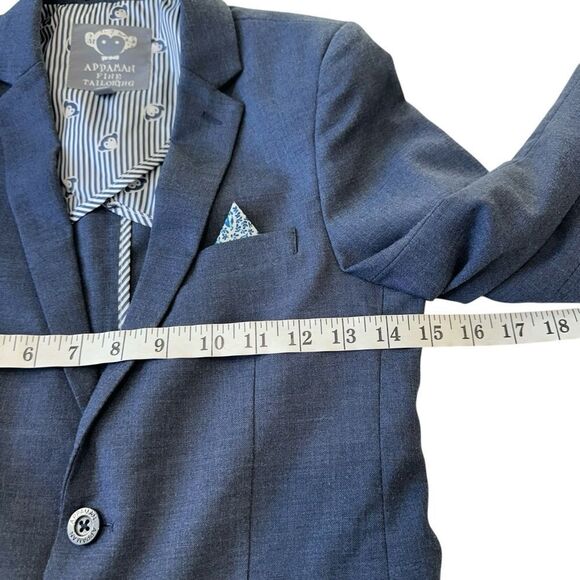 Appaman Fine Tailoring Boy's Two Button Blue Preppy Sports Coat Blazer,  10 - Picture 6 of 7
